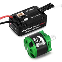 INJORA MBL32-NANO Brushless ESC & 1616 Green Viper Motor 4800KV for 1/30 SCX30 INJMBL32-NANO-1616