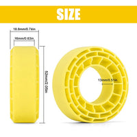 INJORA Silicone Rubber Inserts for 1.0" 56-58mm Tires (1056) In Stock INJDGT-1056YE