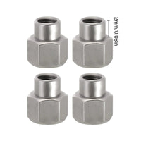 INJORA 4PCS 2/3/5mm M2 Long Nuts for 1/24 SCX24 AX24 INJWH-22