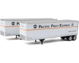 WALTHERS #949-2514 40' TRAILMOBILE TRAILER 2-PACK - PACIFIC FRUIT EXPRESS