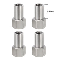 INJORA 4PCS 2/3/4.5mm M2.5 Long Nuts for 1/18 TRX4M INJWH-23