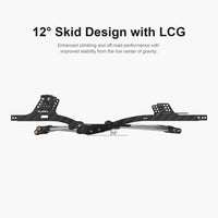 INJORA Carbon Fiber LCG Chassis Kit for 1/24 SCX24, 155mm Wheelbase, 12° Skid Angle INJINC-24L-C