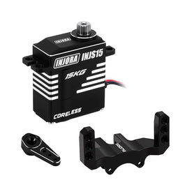 INJORA INJS15 Waterproof Coreless Servo with Tray & Horn for 1/24 SCX24 INJS15-24BK