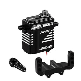 INJORA 11KG Coreless High Torque Micro Servo for 1/24 SCX24 AX24 (INJS11B) INJS11B-24BK