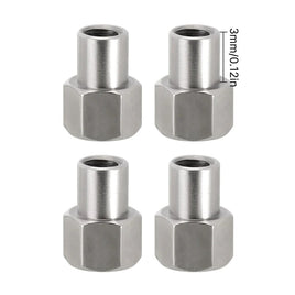 INJORA 4PCS 2/3/5mm M2 Long Nuts for 1/24 SCX24 AX24 INJWH-22