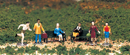 HO Scale Figures People At Leisure (6 Pack)