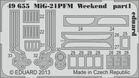 MiG-21PFM Weekend 1/48 Model Interior Kit