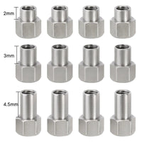 INJORA 4PCS 2/3/4.5mm M2.5 Long Nuts for 1/18 TRX4M INJWH-23