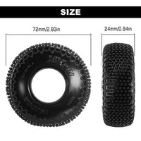 INJORA 1.3" 72*24mm XHX Pin Tires (T1321) (4) INJT1321