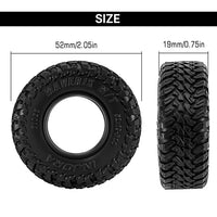 INJORA 1.0" 52*19mm MAVERIX M/T Tires (T1026) (4) INJYQT-1026
