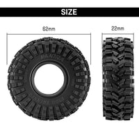 INJORA 1.0" 62*22mm King Trekker G2 Tires (T1014) (4) INJYQT-1014