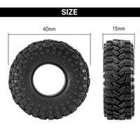 INJORA 0.7" 40*15mm King Trekker Tires for 1/30 SCX30 (T7024) (4) INJT7024