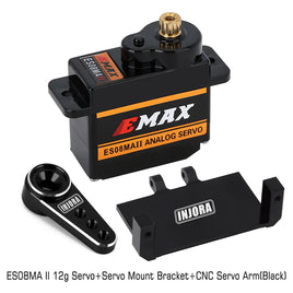 INJORA EMax ES08MA II Analog Metal Gear Servo for 1/24 SCX24 INJES08MA-M-BK