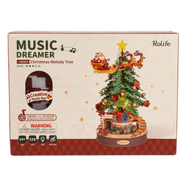 Robotime Rolife Music Dreamer Christmas Melody Tree Building Set