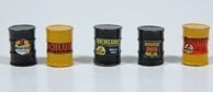 Custom Oil Barrel - Richfield Black/Yellow (HO Scale)