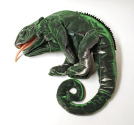 Folkmanis Chameleon 14 Inch Plush Finger Puppet