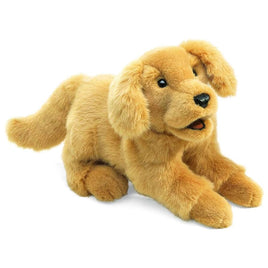 Folkmanis Golden Retriever Puppy 12 Inch Plush Puppet