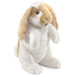 Folkmanis Standing Lop Rabbit 12 Inch Plush Puppet