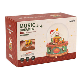 Robotime Rolife Music Dreamer Christmas Town Building Set