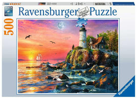 Ravensburger Lighthouse At Sunset 500 Piece Puzzle