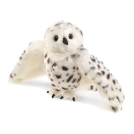 Folkmanis Snowy Owl 10 Inch Plush Puppet