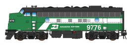 N EMD F7A Burlington Northern Hockey Stick #9776 Locomotive