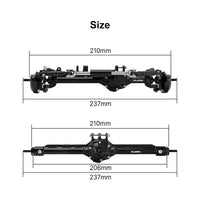INJORA C60 Axles with Double Joint Shafts for 1/10 Axial UTB10 Capra 1.9 INJC60-BK