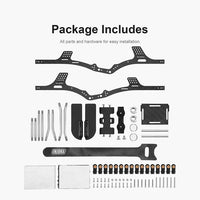 INJORA Carbon Fiber LCG Chassis Kit for 1/24 SCX24, 132mm Wheelbase, 12° Skid Angle INJINC-24S-C