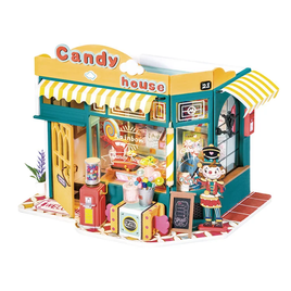 Robotime Rolife DIY Miniature House Rainbow Candy House Building Set