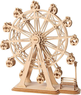 Robotime Rolife Ferris Wheel Classical 3D Wooden Puzzle Building Set