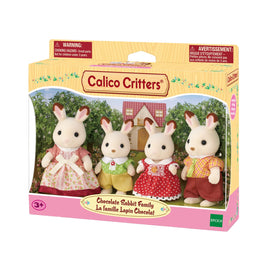Calico Critters Chocolate Rabbit Family Figure Set CC2290
