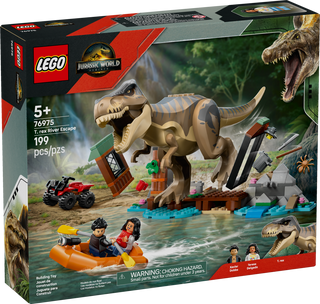 LEGO Jurassic World Rebirth T Rex River Escape Building Set 76975