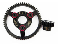 Hot Racing - Traxxas Steel Pinion and Spur Gear (18t/60t 32p)(Red)