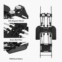 INJORA Carbon Fiber LCG Chassis Kit for 1/24 SCX24, 132mm Wheelbase, 12° Skid Angle INJINC-24S-C