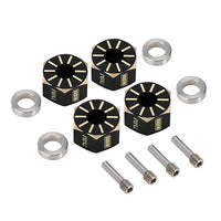 INJORA Black Brass Wheel Hex Hub Extenders for Axial SCX10 PRO SCX10 III UTB10 Capra INJSCX10-PRO02