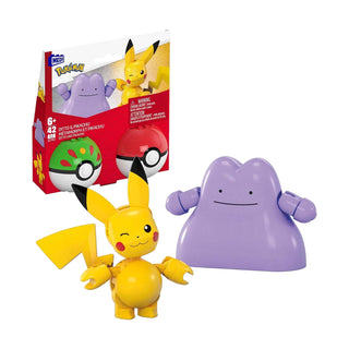 MEGA Pokemon Ditto And Pikachu Building Set