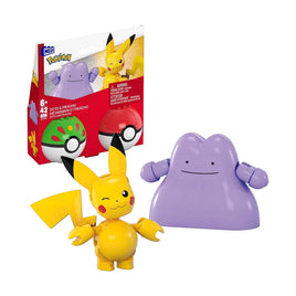 MEGA Pokemon Ditto And Pikachu Building Set