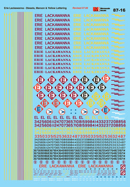 HO Scale - Erie Lackawanna Hood Diesels (1960-1976)
