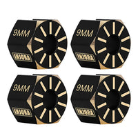 INJORA Black Brass Wheel Hex Hub Extenders for Axial SCX10 PRO SCX10 III UTB10 Capra INJSCX10-PRO02