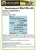 1/32nd Scale WWI Instrument Dial Decals