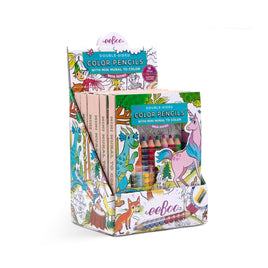 eeBoo Magical Creatures Double Sided Color Pencils And Mini Mural