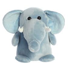 Aurora Happy Elephant Blue 11 Inch Plush Figure