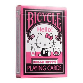Bicycle Hello Kitty Black White Pink Playing Cards