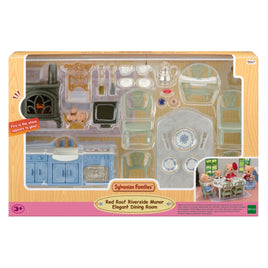 Calico Critters Red Roof Riverside Manor Elegant Dining Room Set CC2334