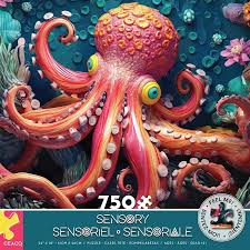Ceaco Sensory Octopus Textured 750 Piece Puzzle