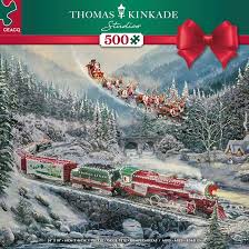 Ceaco Thomas Kinkade Studios Christmas Light Express 500 Piece Puzzle