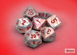 Chessex Festive Pop Art Red D10s Set CHX27339