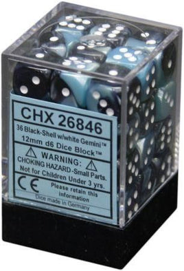 Chessex 12mm D6 Set Dice 36 Count CHX26846