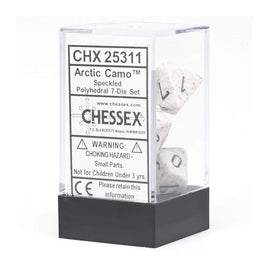 Chessex 7 Set Polyhedral Dice Arctic Camo CHX25311