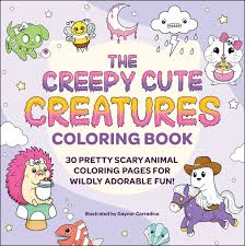 Creepy Cute Creatures Coloring Book